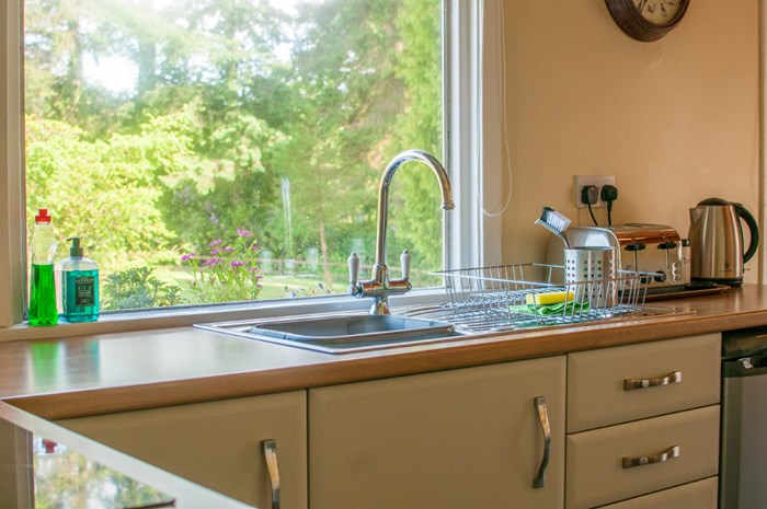 Kitchen in self-catering chalet